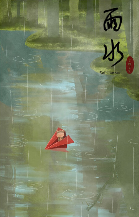 Rain Water Postcard